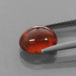 Granato spessartite naturale arancione da 4,35 ct, trasparente, trasparente/traslucido