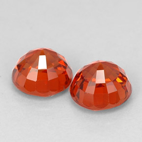 Granato spessartite naturale arancione da  ct, taglio rotondo, VVS-VS