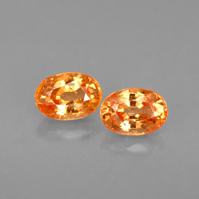 Granato spessartite naturale arancione da  ct, taglio ovale, VS-SI