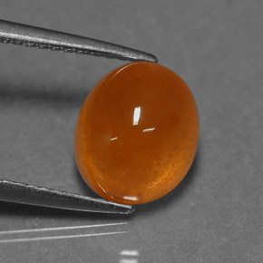Granato spessartite naturale arancione da 6,24 ct, trasparente, trasparente/traslucido
