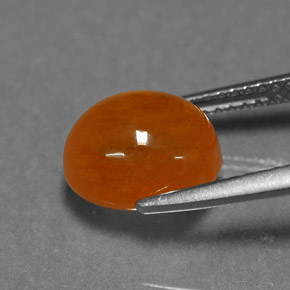 Granato spessartite naturale arancione da 6,24 ct, trasparente, trasparente/traslucido