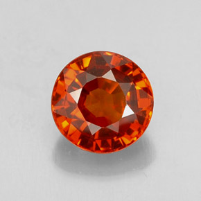 Granato spessartite naturale arancione da 0,99 ct, taglio rotondo, VS