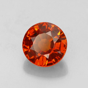 Granato spessartite naturale arancione da 0,99 ct, taglio rotondo, VS
