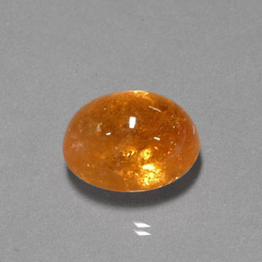 Granato spessartite Arancione naturale da 5,08 ct, Trasparente, Trasparente/Traslucido