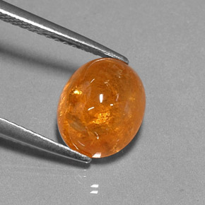 Granato spessartite Arancione naturale da 5,08 ct, Trasparente, Trasparente/Traslucido