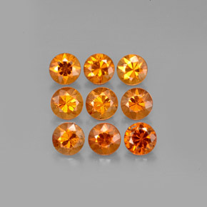 Granato spessartite naturale arancione da  ct, taglio rotondo, VS