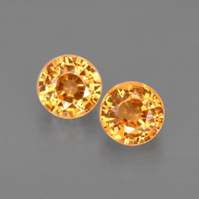 Granato spessartite naturale arancione da  ct, taglio rotondo, VS