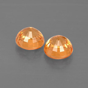 Granato spessartite naturale arancione da  ct, taglio rotondo, VS