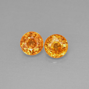 Granato spessartite naturale arancione da  ct, taglio rotondo, VS