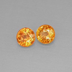 Granato spessartite naturale arancione da  ct, taglio rotondo, VS