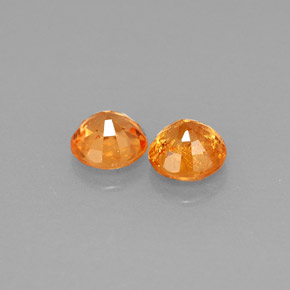 Granato spessartite naturale arancione da  ct, taglio rotondo, VS
