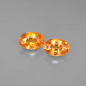 Granato spessartite naturale arancione da  ct, taglio ovale, VS