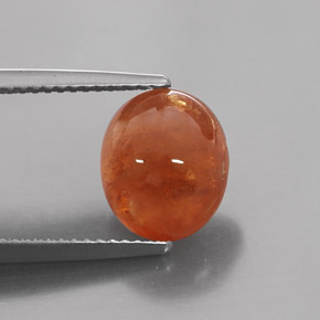 Granato spessartite naturale arancione da 6,14 ct, trasparente, trasparente/traslucido