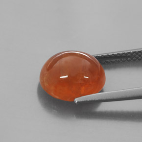 Granato spessartite naturale arancione da 6,14 ct, trasparente, trasparente/traslucido