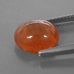 Granato spessartite naturale arancione da 6,01 ct, trasparente, trasparente/traslucido