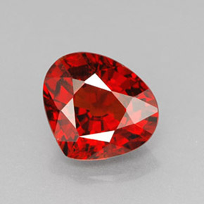 Granato spessartite naturale arancione da 2,79 ct, taglio a pera, VVS-VS