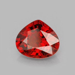 Granato spessartite naturale arancione da 2,79 ct, taglio a pera, VVS-VS