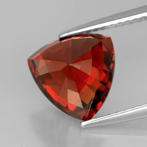 Granato spessartite naturale arancione da 4,48 ct, trillion, VVS-VS