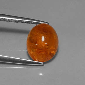 Granato spessartite Arancione naturale da 4.66 ct, Trasparente, Trasparente/Traslucido