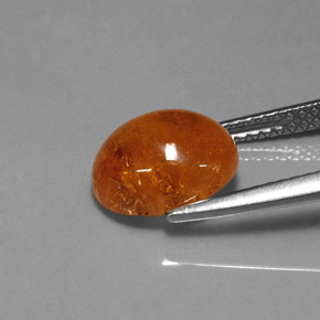 Granato spessartite Arancione naturale da 4.66 ct, Trasparente, Trasparente/Traslucido