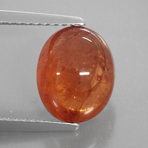 Granato spessartite Arancione naturale da 4.91 ct, Trasparente, Trasparente/Traslucido