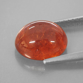 Granato spessartite Arancione naturale da 4.91 ct, Trasparente, Trasparente/Traslucido