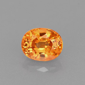 Granato spessartite Arancione naturale da 0.94 ct, Taglio ovale, VS