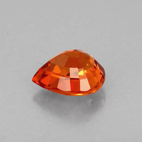 Granato spessartite naturale arancione da 0,77 ct, taglio a pera, VVS
