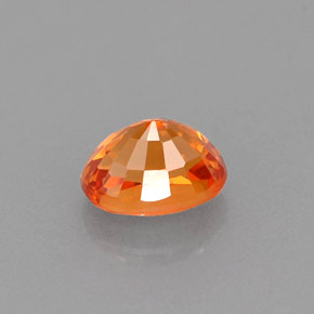 Granato spessartite naturale arancione da 0,78 ct, taglio ovale, VVS-VS