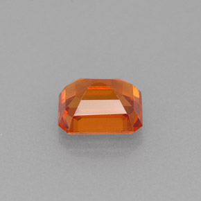 Granato spessartite naturale arancione da 0,82 ct, taglio smeraldo, VS