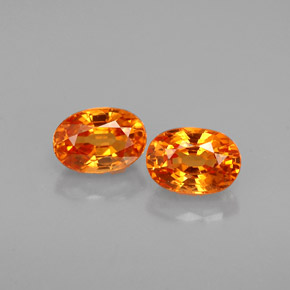 Granato spessartite naturale arancione da  ct, taglio ovale, VS