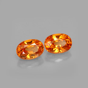 Granato spessartite naturale arancione da  ct, taglio ovale, VS