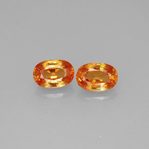 Granato spessartite naturale arancione da  ct, taglio ovale, VS