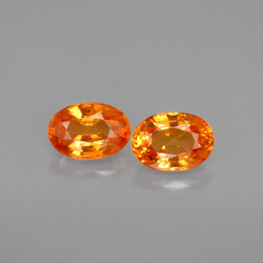 Granato spessartite naturale arancione da  ct, taglio ovale, VS