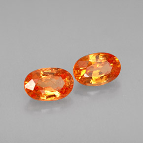 Granato spessartite naturale arancione da  ct, taglio ovale, VS