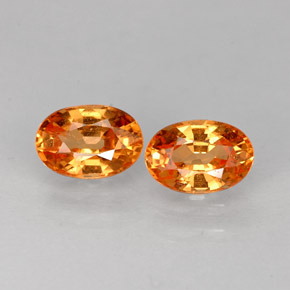 Granato spessartite naturale arancione da  ct, taglio ovale, VVS-VS