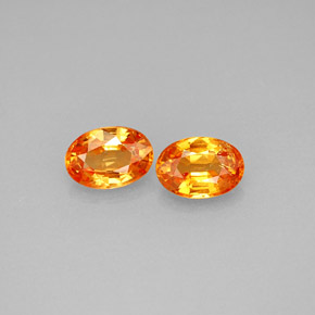 Granato spessartite naturale arancione da  ct, taglio ovale, VS