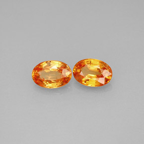 Granato spessartite naturale arancione da  ct, taglio ovale, VS