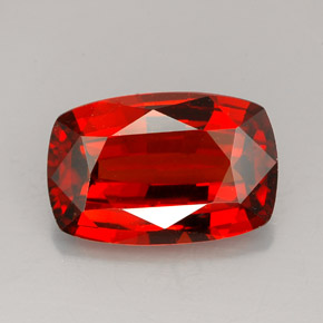 Granato spessartite naturale arancione da 6,30 ct, taglio a cuscino, VS