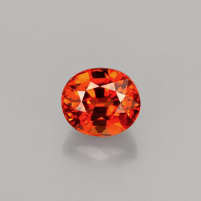 Granato spessartite Mandarino naturale da 1.36 ct, Taglio ovale, VVS