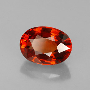 Granato spessartite Mandarino naturale da 1.32 ct, Taglio ovale, VVS-VS