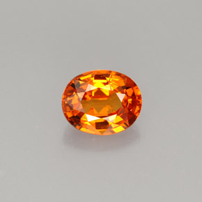 Granato spessartite Mandarino naturale da 1.23 ct, Taglio ovale, VVS-VS