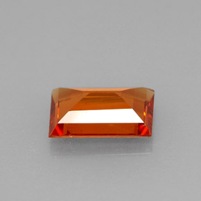 Granato spessartite naturale arancione da 1,38 ct, baguette, VS