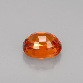 Granato spessartite naturale arancione da 1,43 ct, taglio ovale, VVS-VS