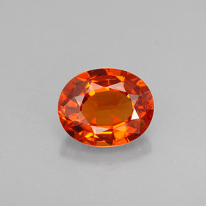 Granato spessartite naturale arancione da 1,08 ct, taglio ovale, VS
