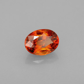 Granato spessartite Mandarino naturale da 1.22 ct, Taglio ovale, VVS
