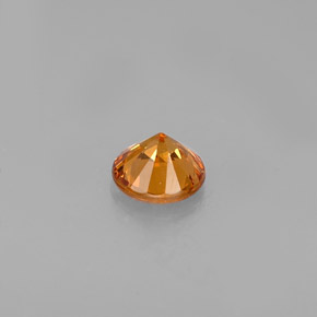 Granato spessartite naturale arancione da 0,34 ct, taglio rotondo, VVS-VS