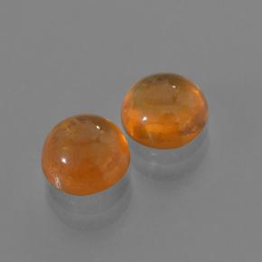 Granato spessartite naturale arancione da 3,25 ct, taglio rotondo, traslucido
