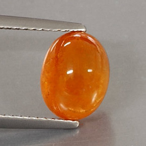 Granato spessartite naturale arancione da 3,98 ct, trasparente, trasparente/traslucido
