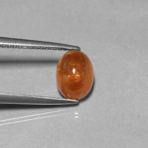Granato spessartite naturale arancione da 2,37 ct, trasparente, trasparente/traslucido